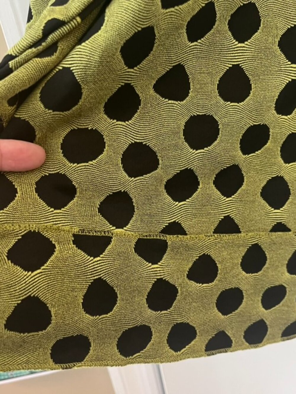 Polka-dot tunic top in soft lime by Habitat, XL - Picture 4 of 8